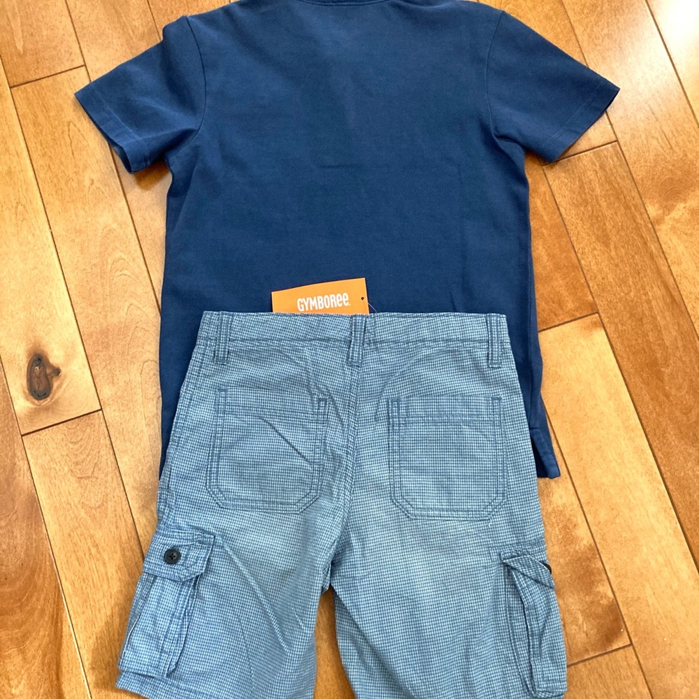 NWT Gymboree Blue Polo with Cargo Short Set Size 6 - Picture 3 of 5